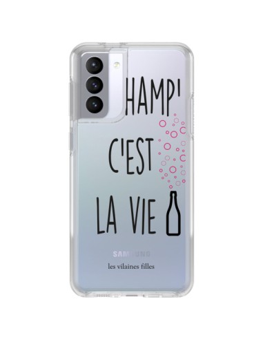 Coque Samsung Galaxy S21 FE Le Champ, c'est la Vie Transparente - Les Vilaines Filles