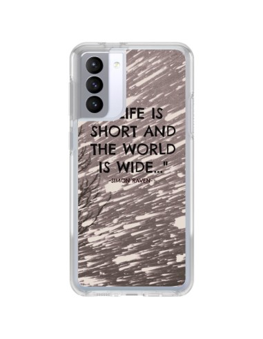 Cover Samsung Galaxy S21 FE Life is short Foresta - Tara Yarte