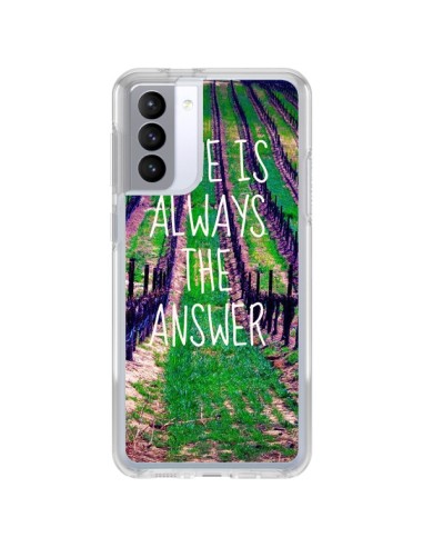 Coque Samsung Galaxy S21 FE Wine is always the answer Vin - Tara Yarte