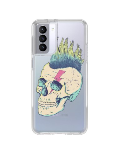 Samsung Galaxy S21 FE Case Skull Punk Clear - Victor Vercesi