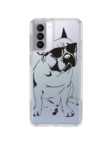 Coque Samsung Galaxy S21 FE Chien Bulldog Dog Transparente - Yohan B.