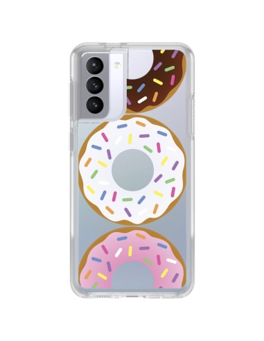 Coque Samsung Galaxy S21 FE Bagels Bonbons Transparente - Yohan B.