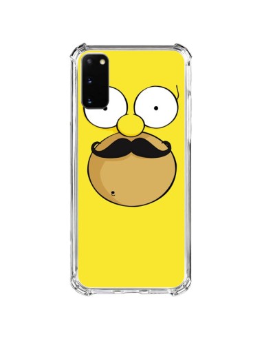 Coque Samsung Galaxy S20 FE Homer Movember Moustache Simpsons - Bertrand Carriere