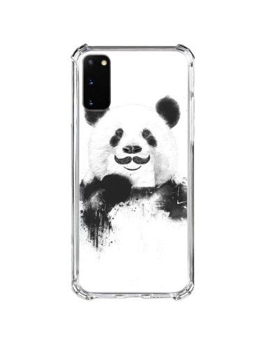 Samsung Galaxy S20 FE Case Funny Panda Moustache Movember - Balazs Solti