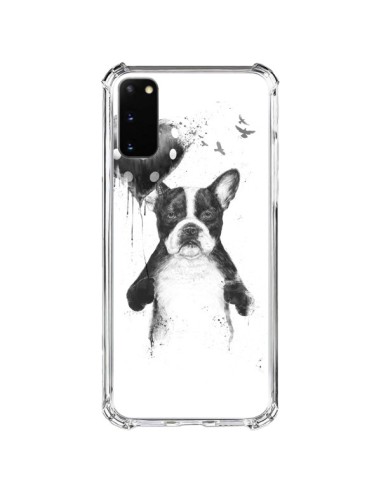 Coque Samsung Galaxy S20 FE Lover Bulldog Chien Dog My Heart Goes Boom - Balazs Solti