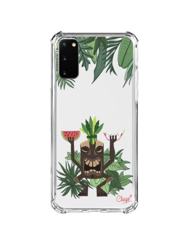 Coque Samsung Galaxy S20 FE Tiki Thailande Jungle Bois Transparente - Chapo