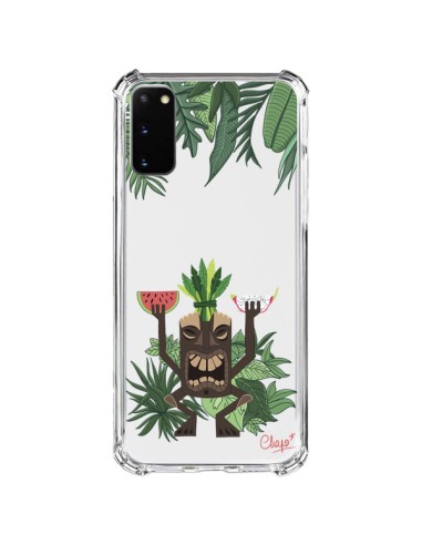 Cover Samsung Galaxy S20 FE Tiki Thailandia Giungla Legno Trasparente - Chapo