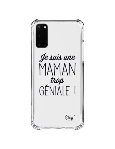 Coque Samsung Galaxy S20 FE Je suis une Maman trop Géniale Transparente - Chapo