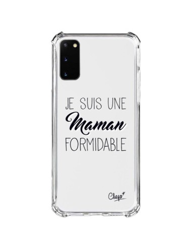 Coque Samsung Galaxy S20 FE Je suis une Maman Formidable Transparente - Chapo