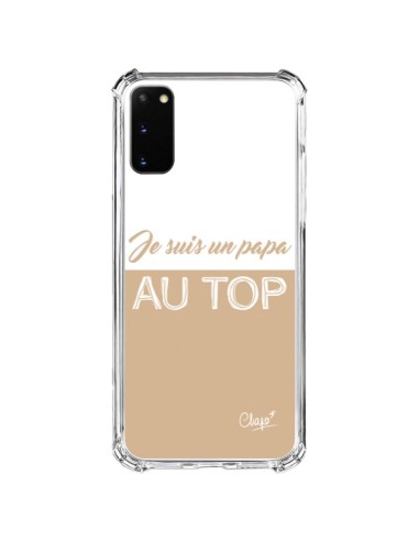 Coque Samsung Galaxy S20 FE Je suis un Papa au Top Beige - Chapo