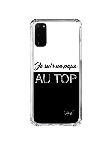 Coque Samsung Galaxy S20 FE Je suis un Papa au Top Noir - Chapo