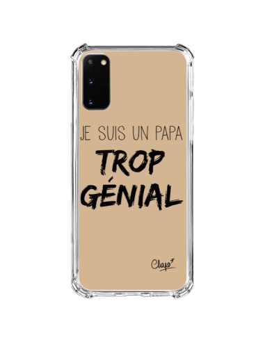 Cover Samsung Galaxy S20 FE Sono un Papà Geniale Beige - Chapo