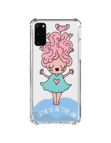 Samsung Galaxy S20 FE Case Love Is In The Air Girl Clear - Claudia Ramos