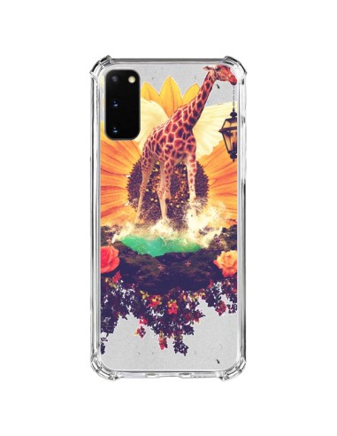 Cover Samsung Galaxy S20 FE Giraffa Fiori - Eleaxart