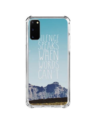 Samsung Galaxy S20 FE Case Silence speaks when words can't Landscape - Eleaxart