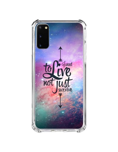 Coque Samsung Galaxy S20 FE I want to live Je veux vivre - Eleaxart