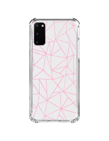 Samsung Galaxy S20 FE Case Lines Triangle Pink Clear - Project M