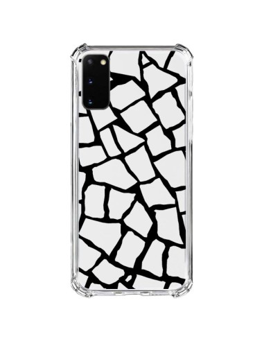 Samsung Galaxy S20 FE Case Giraffe Mosaic Black Clear - Project M