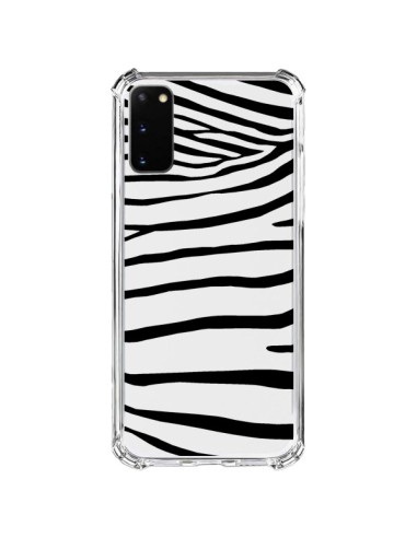 Cover Samsung Galaxy S20 FE Zebra Nero Trasparente - Project M