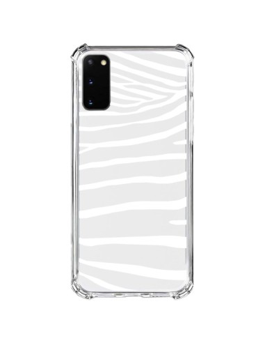 Coque Samsung Galaxy S20 FE Zebre Zebra Blanc Transparente - Project M