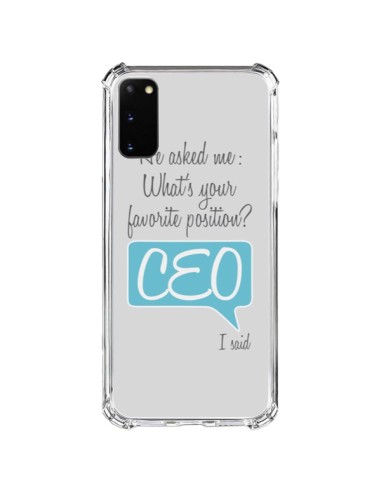 Samsung Galaxy S20 FE Case What's your favorite position CEO I said, Blue - Shop Gasoline