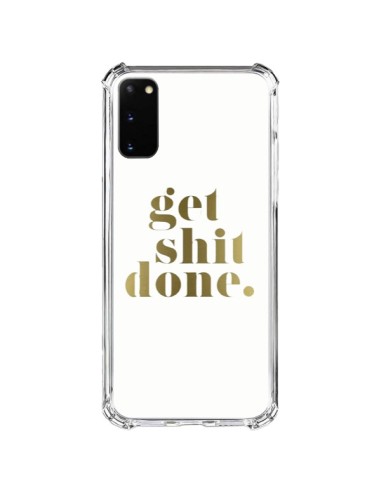 Coque Samsung Galaxy S20 FE Get Shit Done Doré - Shop Gasoline