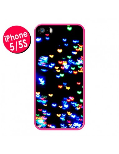 Coque Heart Coeurs Muticolores pour iPhone 5 et 5S - Léa Clément