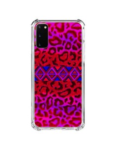 Samsung Galaxy S20 FE Case Tribal Leopard Red - Ebi Emporium