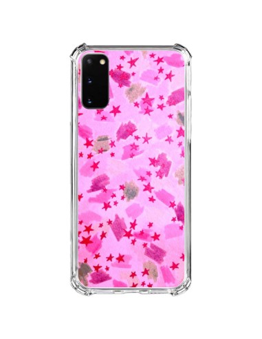 Coque Samsung Galaxy S20 FE Stars Etoiles Roses - Ebi Emporium