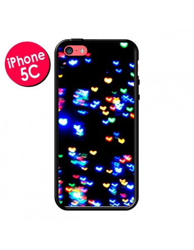 Coque Heart Coeurs Muticolores pour iPhone 5C - Léa Clément
