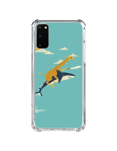 Samsung Galaxy S20 FE Case Giraffe Shark Flying - Jay Fleck