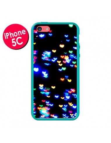 Coque Heart Coeurs Muticolores pour iPhone 5C - Léa Clément