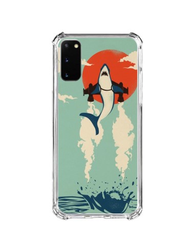 Coque Samsung Galaxy S20 FE Requin Avion Volant - Jay Fleck