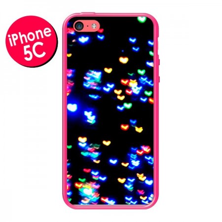 Coque Heart Coeurs Muticolores pour iPhone 5C - Léa Clément Coque Heart Coeurs Muticolores pour iPhone 5C - Léa Clément