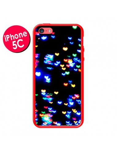 Coque Heart Coeurs Muticolores pour iPhone 5C - Léa Clément