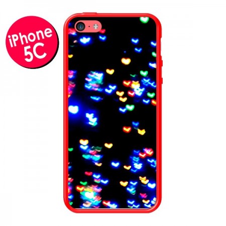 Coque Heart Coeurs Muticolores pour iPhone 5C - Léa Clément Coque Heart Coeurs Muticolores pour iPhone 5C - Léa Clément