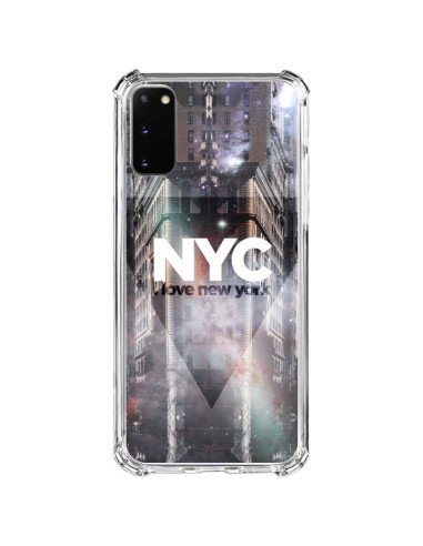 Coque Samsung Galaxy S20 FE I Love New York City Violet - Javier Martinez