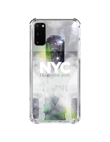 Cover Samsung Galaxy S20 FE I Love New York City Grigio Verde - Javier Martinez