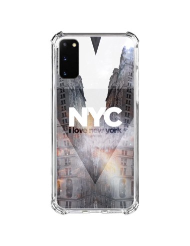 Cover Samsung Galaxy S20 FE I Love New York City Arancione - Javier Martinez