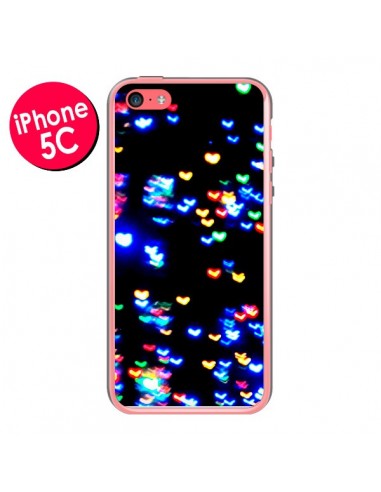 Coque Heart Coeurs Muticolores pour iPhone 5C - Léa Clément
