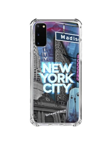 Coque Samsung Galaxy S20 FE New York City Buildings Bleu - Javier Martinez