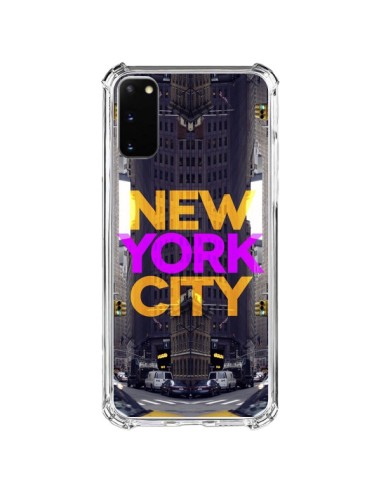 Cover Samsung Galaxy S20 FE New York City Arancione Viola - Javier Martinez
