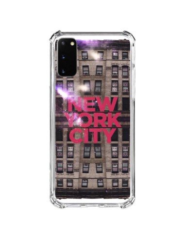 Coque Samsung Galaxy S20 FE New York City Buildings Rouge - Javier Martinez