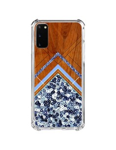 Coque Samsung Galaxy S20 FE Sequin Geometry Bois Azteque Aztec Tribal - Jenny Mhairi