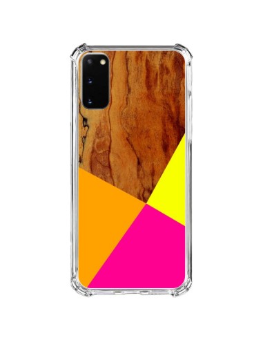 Samsung Galaxy S20 FE Case Wooden Colour Block Wood Aztec Tribal - Jenny Mhairi