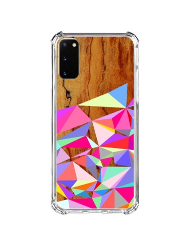 Coque Samsung Galaxy S20 FE Wooden Multi Geo Bois Azteque Aztec Tribal - Jenny Mhairi