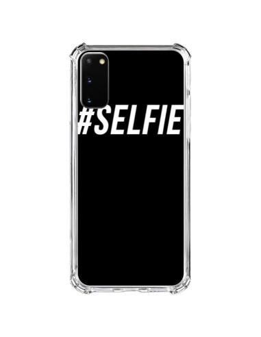 Coque Samsung Galaxy S20 FE Hashtag Selfie Blanc Vertical - Jonathan Perez