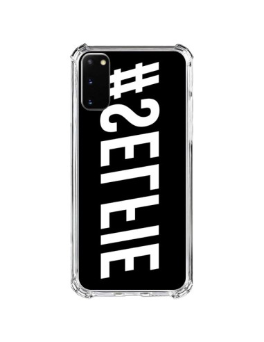 Samsung Galaxy S20 FE Case Hashtag Selfie White Rovesciato Orizzontale - Jonathan Perez