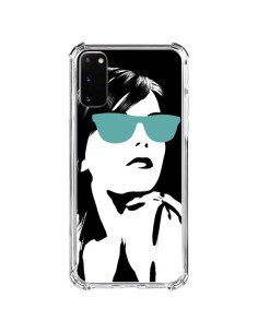 Coque Samsung Galaxy S20 FE Fille Lunettes Bleues - Jonathan Perez