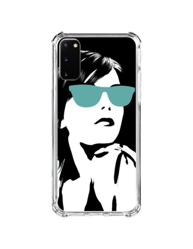 Samsung Galaxy S20 FE Case Fille Lunettes Blues - Jonathan Perez